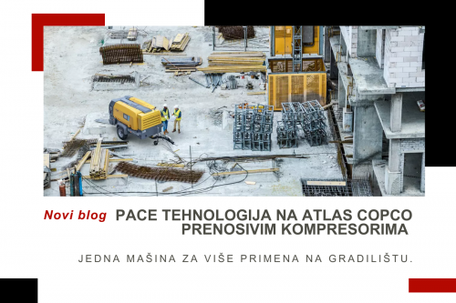 PACE tehnologija na Atlas Copco prenosivim kompresorima