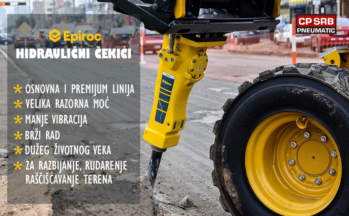epiroc hidraulični alati čekići